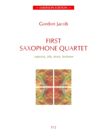 First Saxophone Quartet for soprano, alto, tenor and baritone saxophones SCORE+PARTS
