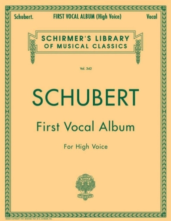 First Vocal Album for high voice and piano (en/dt)