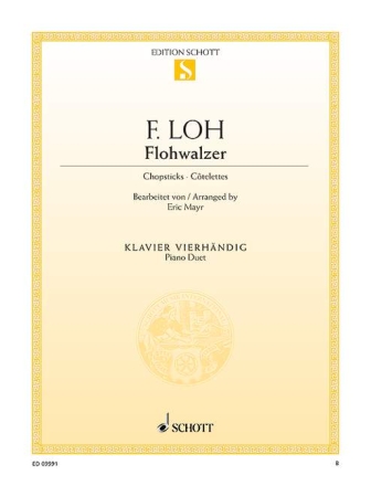 Flohwalzer f�r Klavier zu 4 H�nden Spielpartitur