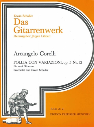 Follia con variazioni op.5,12 f�r 2 Gitarren