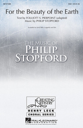 For the Beauty of the Earth for mixed chorus (SAATTBB) a cappella   score