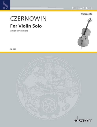 For Violin solo f�r Violoncello
