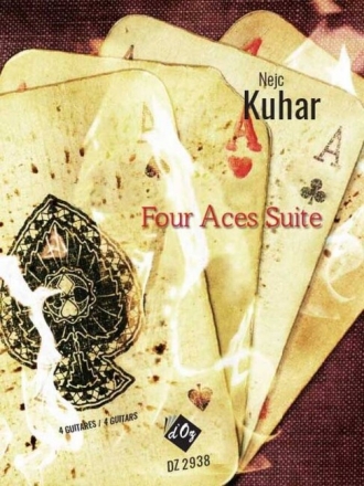 Four aces Suite pour 4 guitares partition et parties