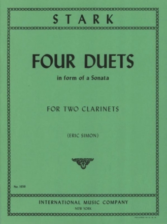 Four Duets 2 Klarinetten Partitur (zugleich Spielpartitur)