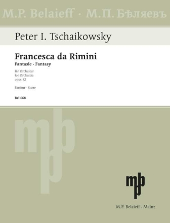 Francesca da Rimini op.32 f�r Orchester Partitur