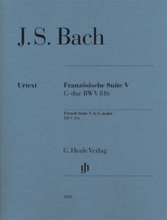 Franz�sische Suite Nr.5 G-dur BWV816 f�r Klavier