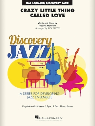 Freddie Mercury, Crazy Little Thing Called Love jazz ensemble PARTITUR + STIMMEN