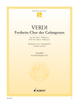 Freiheits-Chor der Gefangenen f�r Klavier (mit Text)