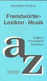 Fremdw�rterlexikon Musik  