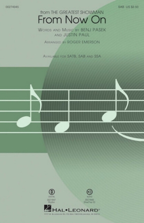 From now on for mixed chorus (SAM) and piano choral score