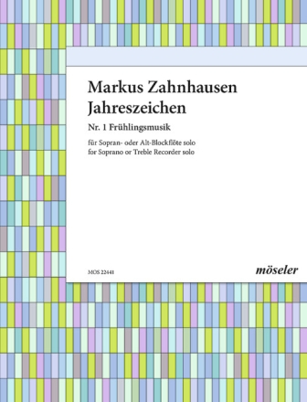 Fr�hlingsmusik f�r Blockfl�te (Alt / Sopran ) Jahreszeichen 1
