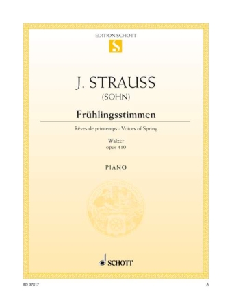 Fr�hlingsstimmen op.410 Walzer f�r Klavier