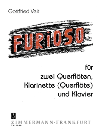 Furioso f�r 2 Fl�ten, Klarinette (Fl�te) und Klavier