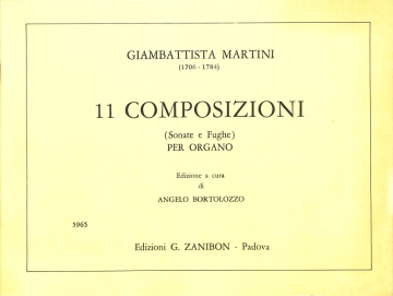 G.B. Martini Undici Composizioni (Sonate E Fughe) Harmony