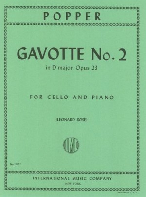 Gavotte op.23,2 for cello and piano