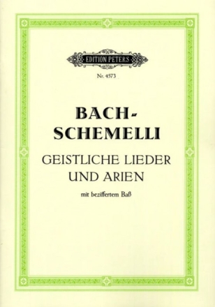 Geistliche Lieder und Arien (hoch- im Sopranschl�ssel notiert) und Bc (nicht ausgesetzt)