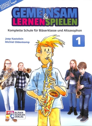 Gemeinsam lernen & spielen Band 1 (+Online Audio) f�r Bl�serklasse (Blasorchester) Altsaxophon