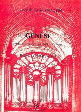 Gen�se pour orgue et orchestre pour orgue seul