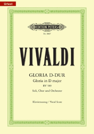 Gloria D-Dur RV589 f�r Soli, gem Chor und Orchester Klavierauszug