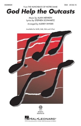 God Help the Outcasts for female choir (SSA) and piano choral score