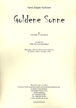 Goldene Sonne f�r Blockfl�te in F und Klavier