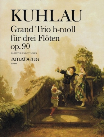 Grand Trio h-moll op.90 f�r 3 Fl�ten Partitur und Stimmen