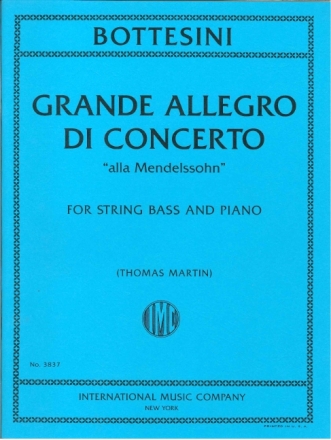 Grande Allegro di Concerto for string bass and piano