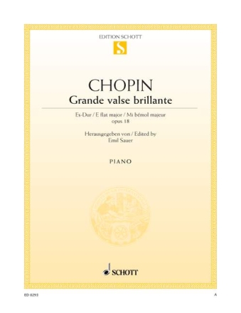Grande valse brillante Es-Dur op.18 f�r Klavier