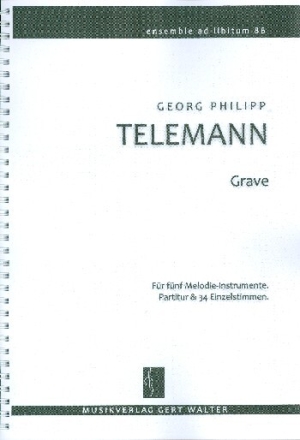Grave f�r flexibles Ensemble Partitur und Stimmen