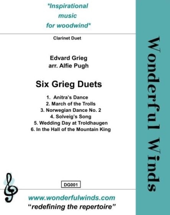 Grieg, E, Six Grieg Duets 2 clarinets