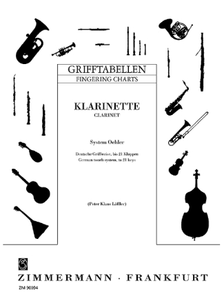 Grifftabelle f�r Klarinette (System �hler)