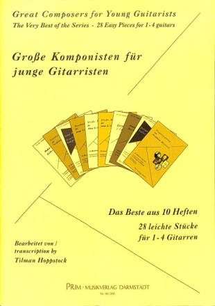 Gro�e Komponisten f�r junge Gitarristen f�r 1-4 Gitarren Spielpartitur