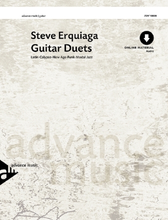 Guitar Duets (+Online Audio) for 2 guitars Latin, Calypso, New Age, Funk, Jazz