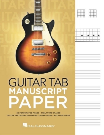 Guitar Tab Manuscript Paper Notenpapier