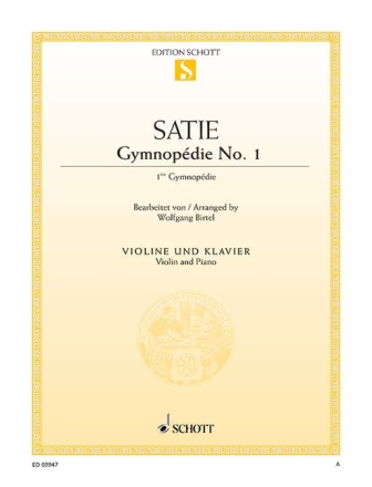 Gymnop�die Nr. 1 f�r Violine und Klavier
