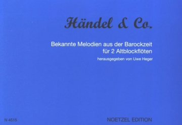 H�ndel und Co. f�r 2 Altblockfl�ten Spielpartitur