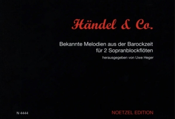 H�ndel und Co. f�r 2 Sopranblockfl�ten Spielpartitur