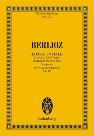 Harold in Italien op.16 f�r Viola und Orchester Studienpartitur