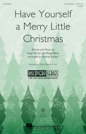 Have Yourself a Merry Little Christmas for 3-part choir choral score