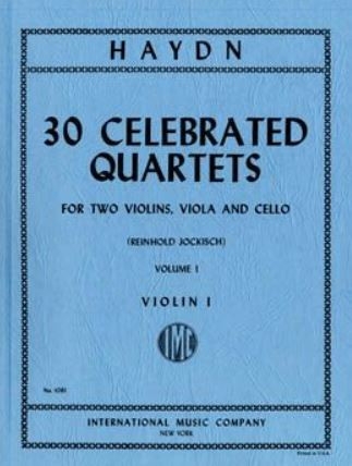 Haydn, Joseph 30 celebrated string quartets I 2 Geigen, Bratsche und Violoncello Stimmensatz
