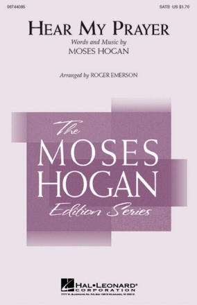 Hear my Prayer for mixed choir and piano choral score
