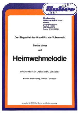 Heimwehmelodie f�r 2 Trompeten und Klavier