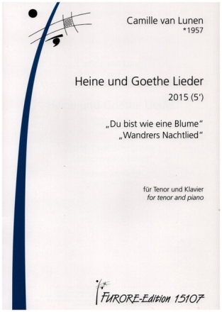 Heine und Goethe Lieder f�r Tenor und Klavier Partitur