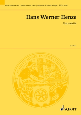 Henze, Hans Werner: Fraternit� f�r Orchester Studienpartitur
