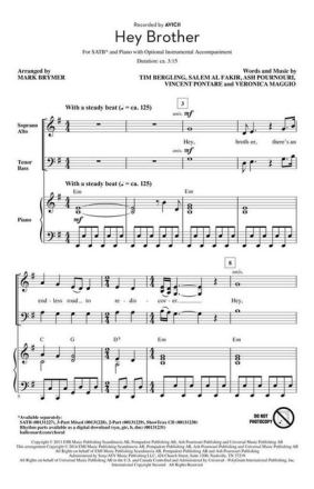 Hey Brother for mixed choir and orchestra Showtrax CD