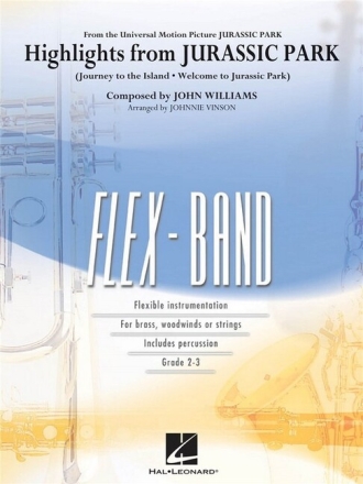Highlights from Jurassic Park for 5-part flexible band and opt. strings Conductor