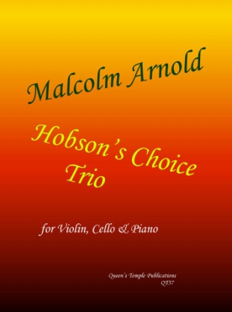 Hobson's Choice Trio for violin, cello and piano parts