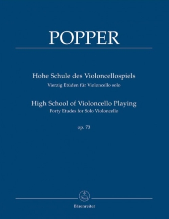 Hohe Schule des Violoncellospiels op.73 - 40 Et�den f�r Violoncello