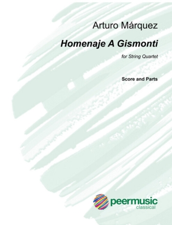 Homenaje a Gismonti for string quartet scores and parts