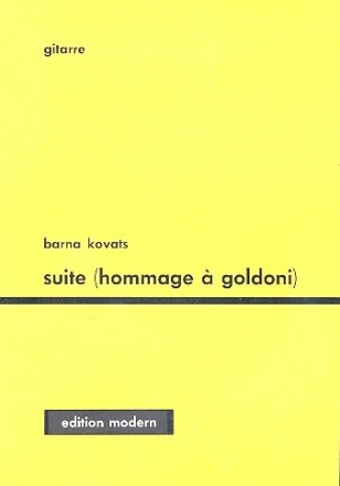 Hommage a Goldoni Suite f�r Gitarre